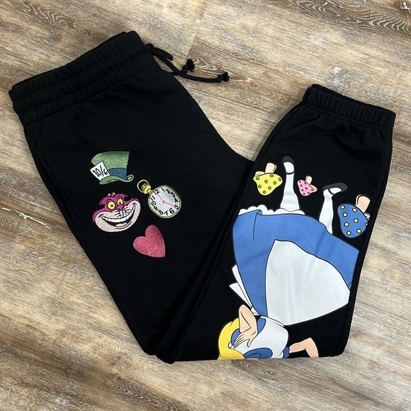 Womens Disney Alice in Wonderland Embroidered Jogger Sweatpants Size XXL - Picture 15 of 16